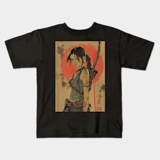 Lara Croft Tomb Raider Fanart Kids T-Shirt